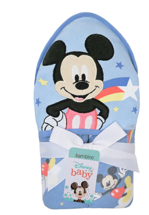 Toalla con Capucha Celeste Mickey Estrella Fugaz